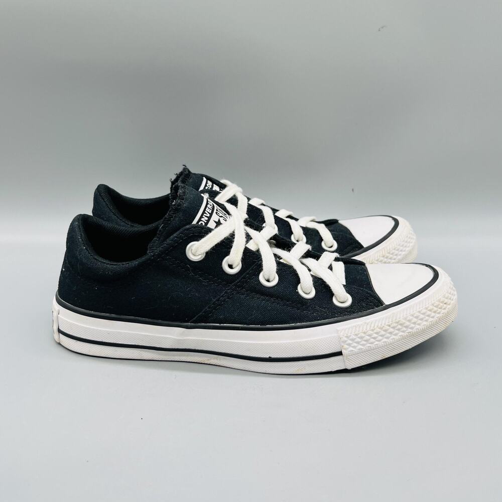 Converse Shoes Womens 6 Black Canvas Chuck Taylor All Star Low Top Sneakers